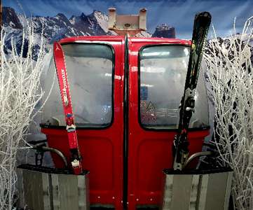 location cabine telecabine rouge